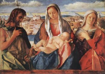 喬凡尼 貝利尼 Madonna and child with St John